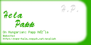hela papp business card